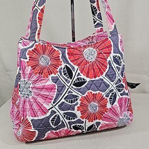 VERA BRADLEY QUILTED TRIPLE COMPARTMENT SHOULDER BAG BFPM-05-281